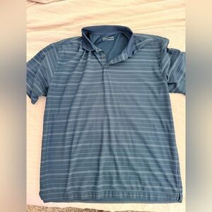 Nike Golf Navy Striped Shirt